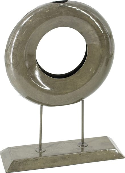 Metalen ornament donut olive