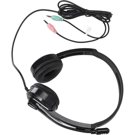 Microfoon Koptelefoon 120 Graden Draaibare Microfoon Bekabelde Headsets HiFi Luidspreker Laptop Koptelefoon