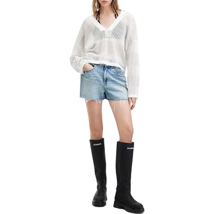 AllSaints Misha V Neck White Taglia: M | Maglioni a maglia Outlet | Donna | Bianco