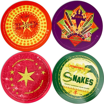 Decorsome x Harry Potter Magic Badges Round Coaster Set