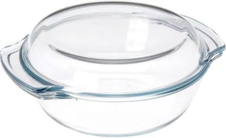 DoaBuy ovenschaal met deksel glas 23x205x8 cm - 1700 ml