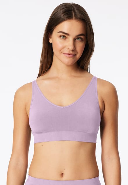 Zachte BH met uitneembare pads, kleur orchid - Classic Seamless S