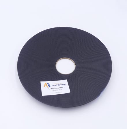Glasband 6 x 4mm grijs - rol 25m