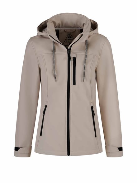 BJØRNSON Kaisa Softshell Tussenjas Dames - Winddicht - Maat 48 - Beige