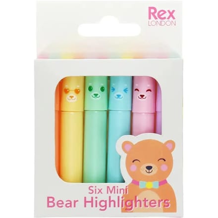 Mini markeerstift Rex London Bear (x6)