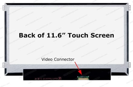 11.6 inch LCD Scherm 1366x768 Glans 40Pin eDP 25mm, Touch