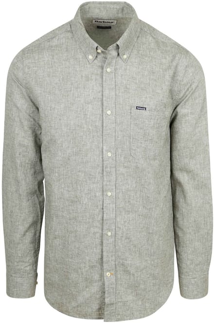 Barbour Shirt Nelson Tailored Groen - Maat M - Heren - Overhemden Casual