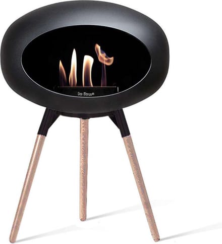 Le Feu Bio Ethanol Haardvuur - Black Ground Wood Low Oak Black