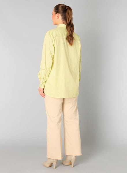 YESTA Vaishnavi Tops - Off White/Citric Gre - maat 4(54/56)