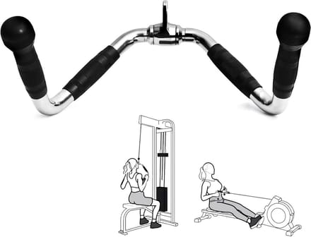 Lat Pulldown Stang voor Kabelmachine - Roei en Tricepsoefeningen Fitness Accessoire