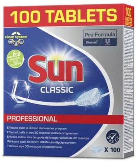 Sun professionele vaatwastabletten klassiek 100 regulier