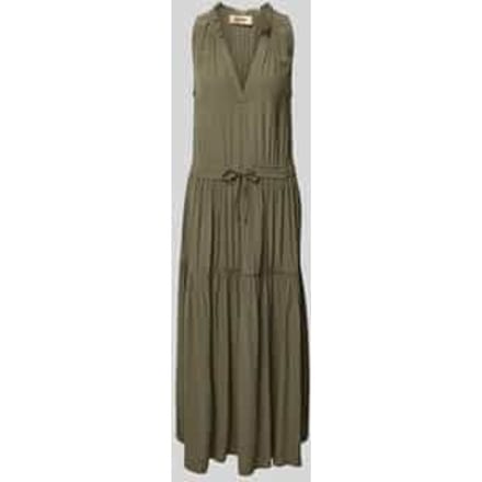 Maxi-jurk met tuniekkraag, model 'Sabri'