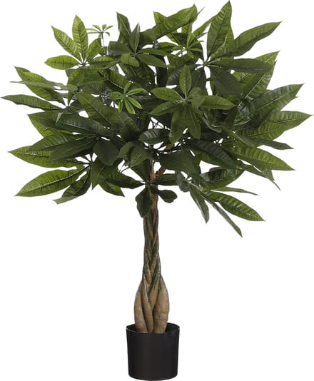 Mica Decorations - Pachira Kunstplant - H60 x Ø60 cm - Groen