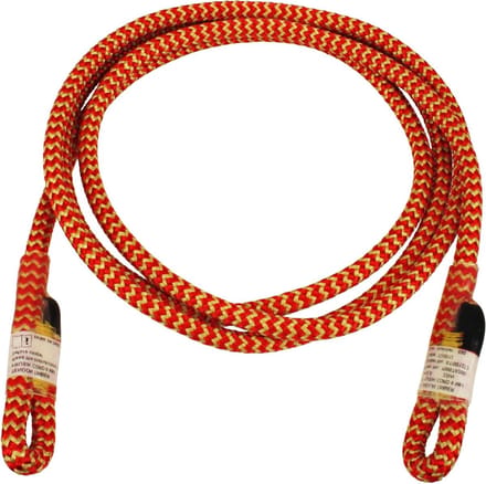 Prusik Lanyard - Noodblokker - Zelfredding - Eenvoudige installatie - 0.8 meter - Rood