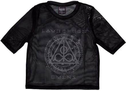 Lamb Of God - Omens Clock Crop top - M - Zwart