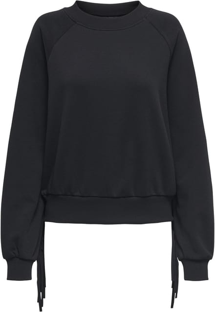 Only Trui Onljett L/s O-neck Emb. Box Swt 15355912 Black Dames Maat - S