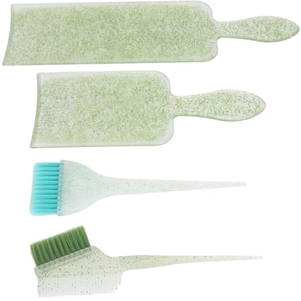 4 stuks Haarverfplank Kit Highlighting Tinting Bleaching Haarverf Borstel Plank Kit voor Schoonheid groen