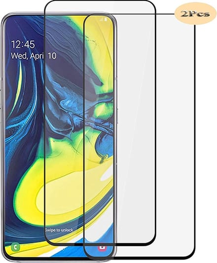 Volledige dekking Screenprotector Glas - Tempered Glass Screen Protector Geschikt voor: Samsung Galaxy A80 / A90 - 2x