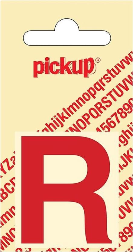 Pickup plakletter Helvetica 40 mm - rood R