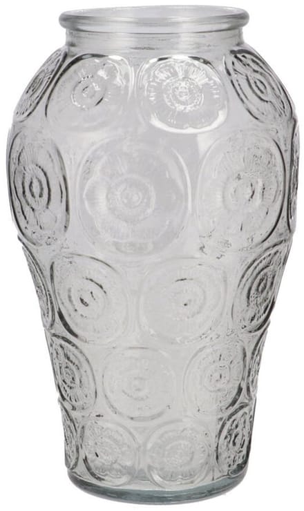 DK Design Bloemenvaas Circle - boeket vaas - glas - transparant - 15 x 25 cm