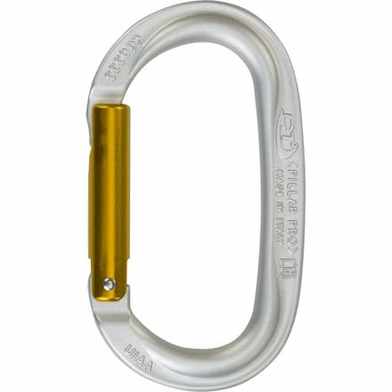 Climbing Technology Pillar Pro Karabijnhaak Grijs,Goud