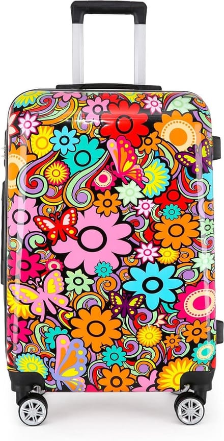Koffer Set - Reis koffers - Reizen - Bloemenprint - 5 maten - Multicolor