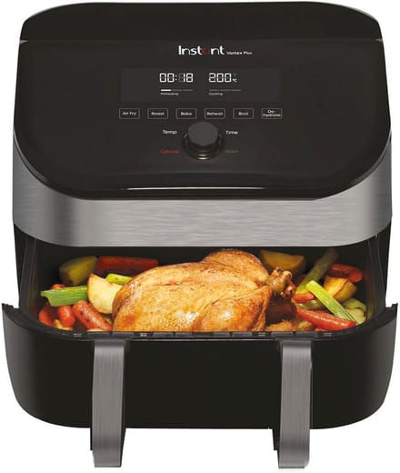 XXL Heteluchtfriteuse met Dubbele Kamer - 8-in-1 Multifunctioneel