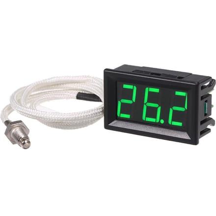 Thermomètre numérique industriel XH-B310, 12V, message de température, type K vert