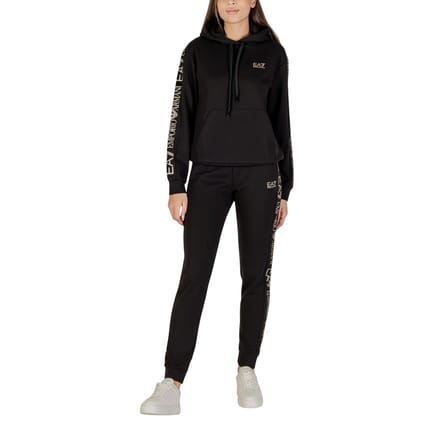 Ea7 Emporio Armani Train Ch Extended Logo Trainingspak Zwart S Vrouw