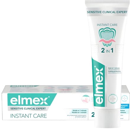 Elmex Sensitive Plus Clinical Expert - Tandpasta - PRO-ARGIN technologie - Onmiddellijke verlichting - 75ml