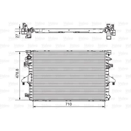 Radiator, motorkoeling VALEO 701654