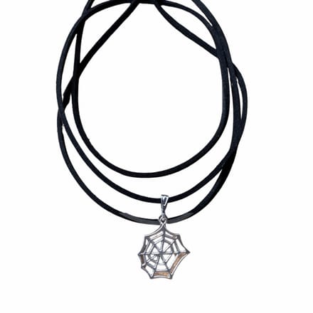 Enkelbandje-Spinnenweb-Zwart-Wikkel-24-32 cm - Charme Bijoux