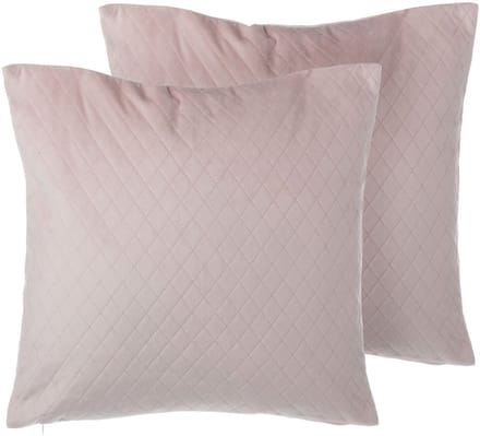 PASQUE - Sierkussen set van 2 - Roze - 45 x 45 cm - Fluweel