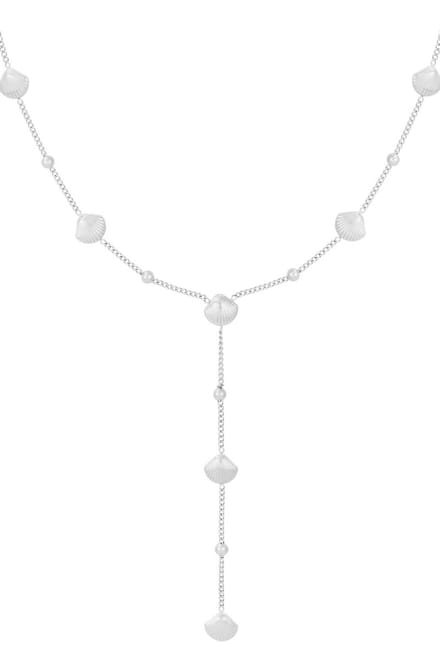 Bijoutheek Collier Y Schelpen Zilver