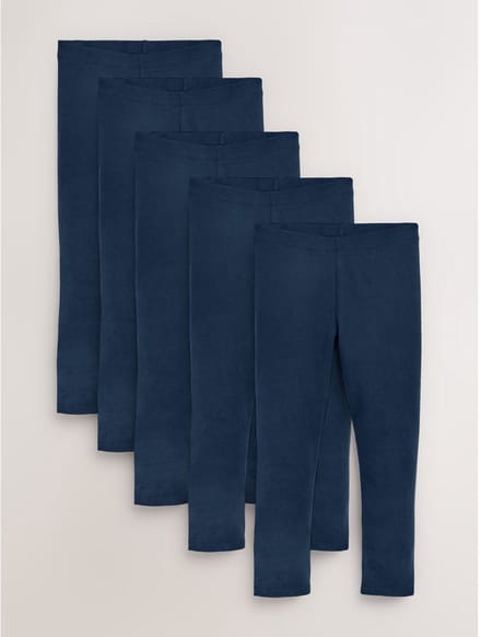 Next - Meisjes - Set van 5 leggings - Blauw