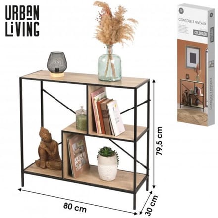 "COLORADO" MEUBEL CONSOLE MET 3 NIVEAUS 80X30XH79,5CM
