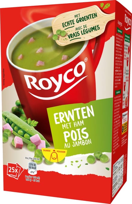 Minute soup Royco Erwt Ham 200ml/25