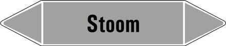 Stoom leidingmarkering op vel 252 x 52 mm - 3 per vel