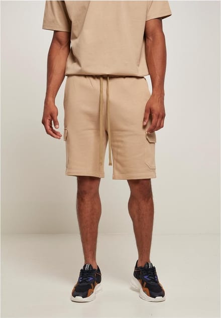 Urban Classics - Organic Cargo Sweat Korte broek - S - Beige