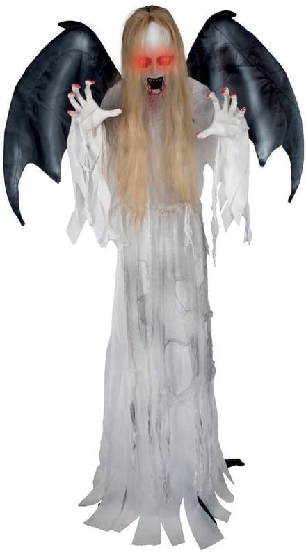 White Fury Halloween Pop met Beweging, Geluid en Lichtjes 170cm