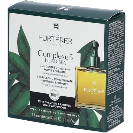 René Furterer Head Spa Complexe 5 Stimulerend concentraat kracht en vitaliteit | essentiële oliën 50 Shampoo