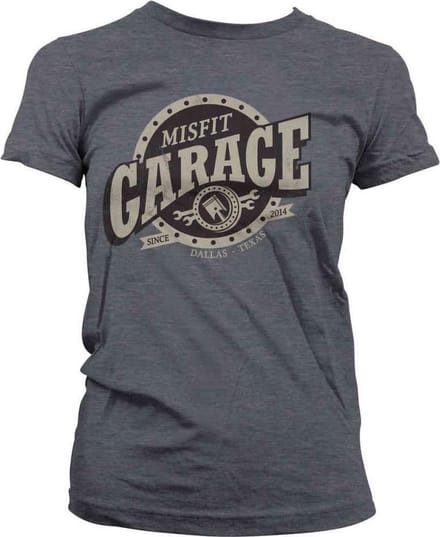 Misfit Garage Dames Tshirt -S- Piston Sign Grijs