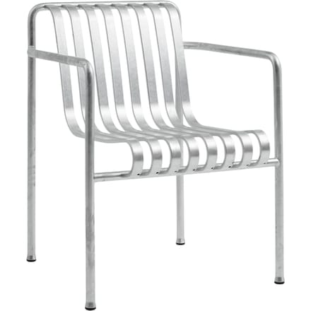 HAY - Palissade Dining Arm Chair - verzinkt - zilver