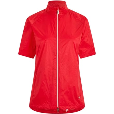 Calvin Klein Dames Perforated Regular Golf Windjack (Poppy)