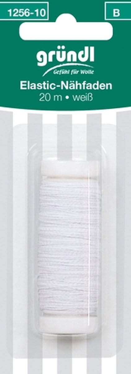 1256-10 Rimpelelastiek 20mtr wit