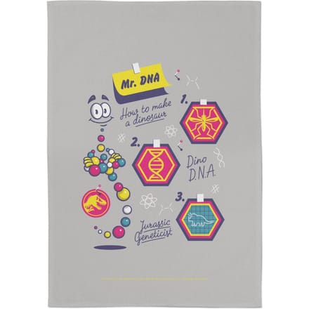 Jurassic Park Mr. DNA Tea Towel