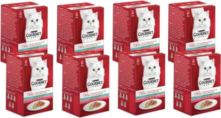 8x Gourmet Mon Petit - Vis - Kattenvoer - 6x50g