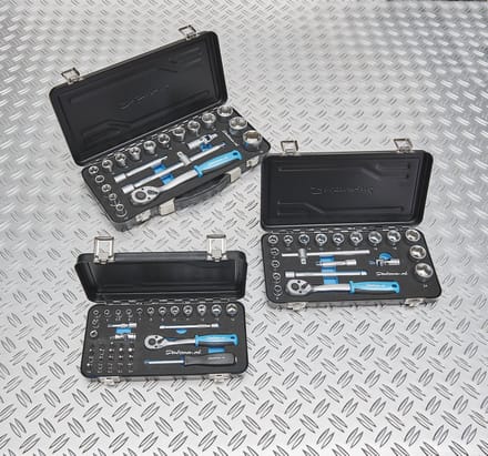 Datona® Complete dopsleutelset 79-delig (1/4 + 3/8 + 1/2) in 3 koffers