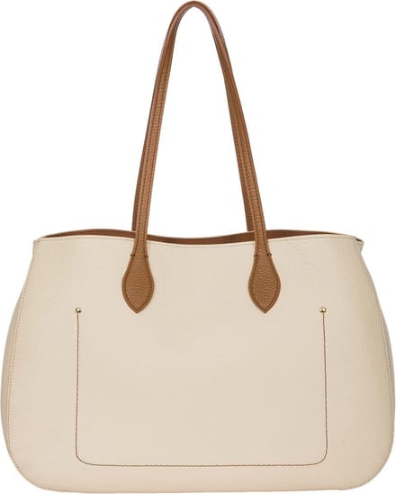BRIC'S Leren Schoudertas Gondola Lavanda Bag Cream / Caramel Crème