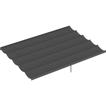 Outsunny dakzeil voor Arbor 4x3 m-canvas Retractable Arbor slechts 350 x cm donkergrijs Lichtgrijs